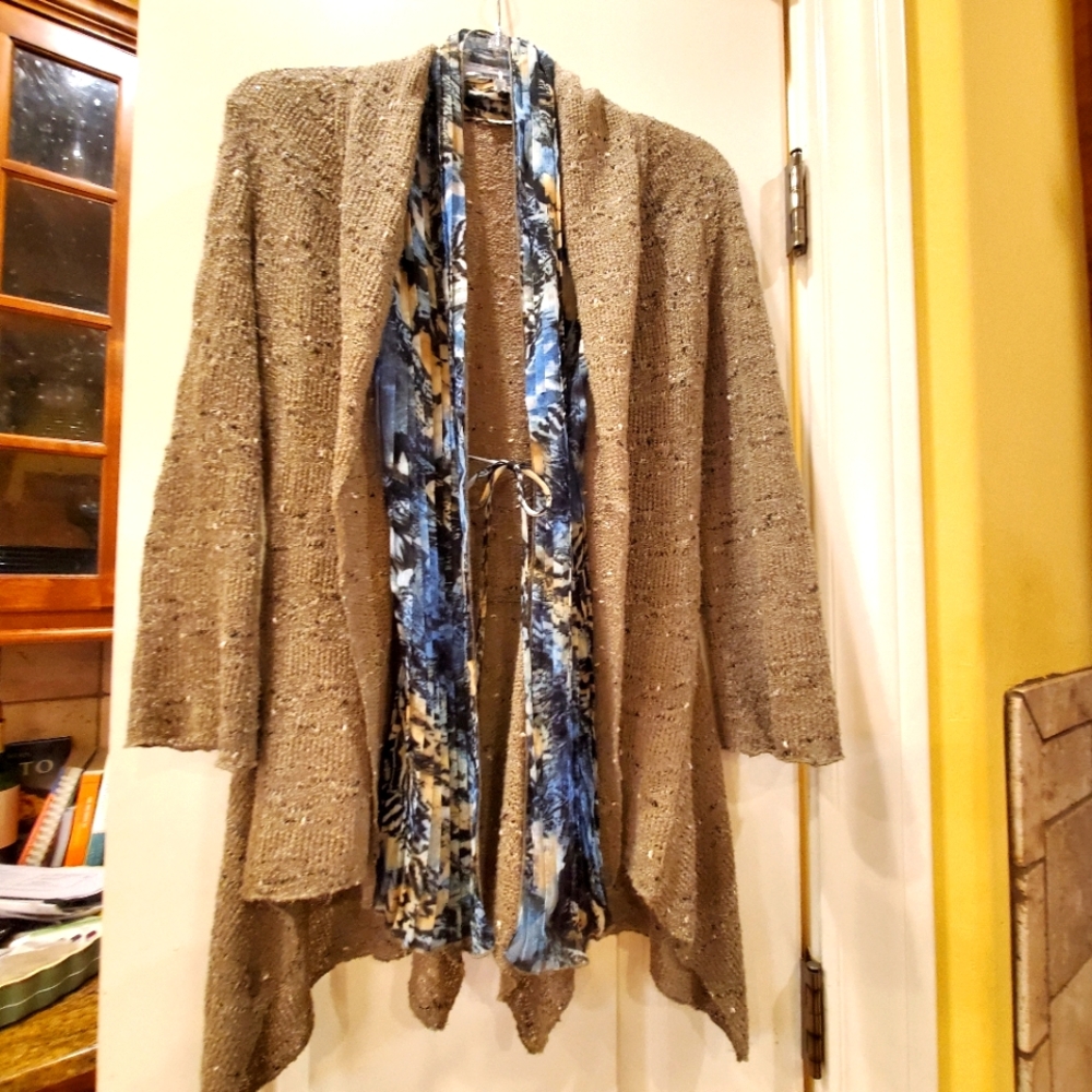 Alberto Makali Long Waterfall Cardi